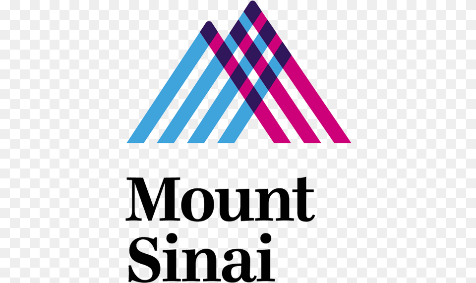Mount Sinai Health System Logo, Triangle, Purple, Neighborhood, Text Free Png Download