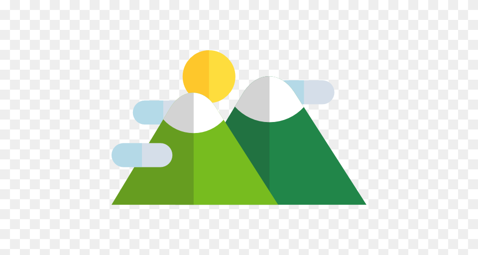 Mountain, Triangle, Art, Graphics, Green Png Image