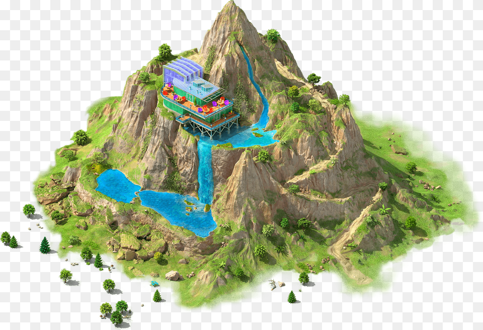 Mountain, Land, Nature, Outdoors, Water Png Image