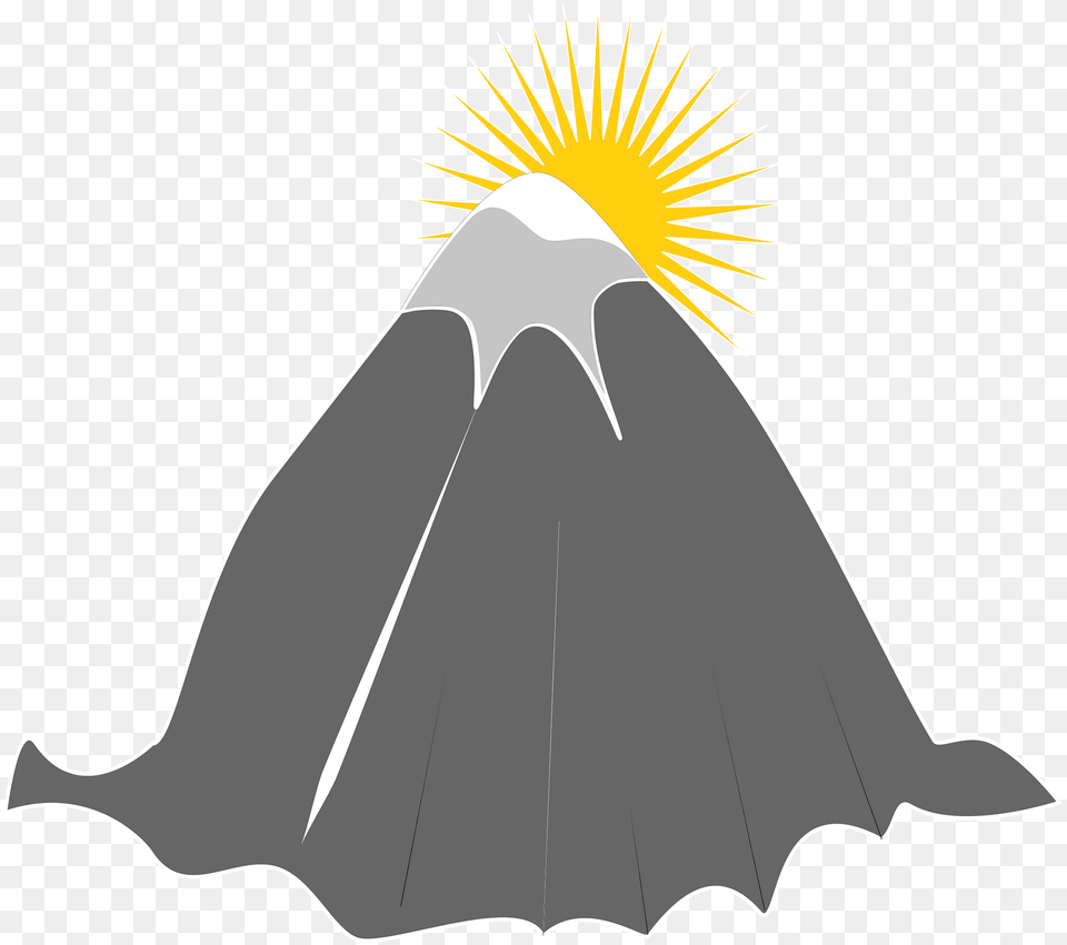 Mountain And Sun Clipart, Nature, Outdoors, Animal, Fish Png Image