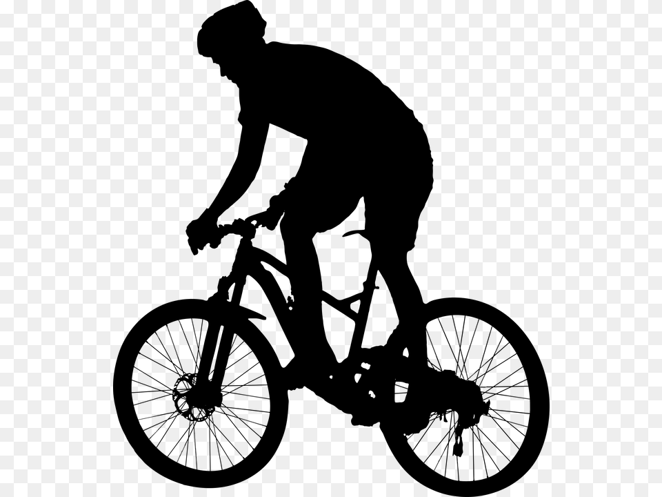 Mountain Bike Clipart, Gray Png Image