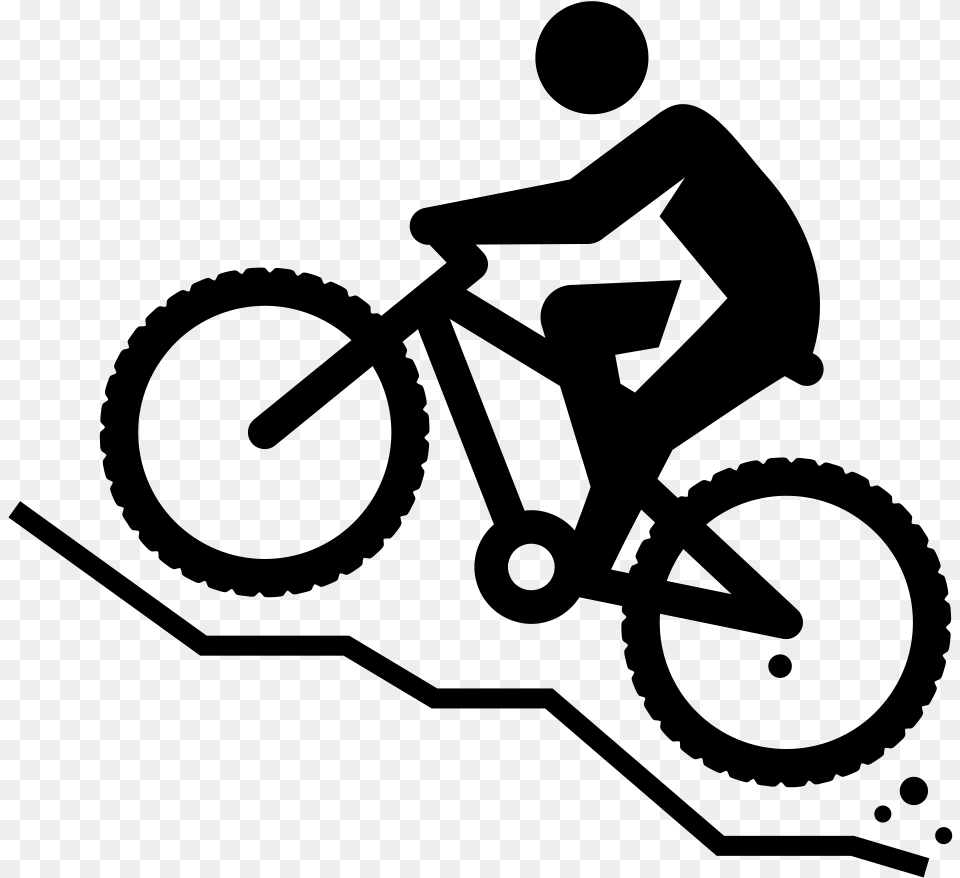 Mountain Bike Transparent Background, Gray Free Png