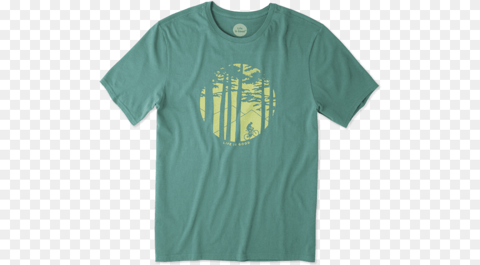 Mountain Bike Woods Smooth Life Is Good Men39s Mountain Bike Woods Smooth Tee, Clothing, T-shirt, Shirt Free Png Download