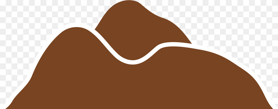Mountain Brown Mountain Cartoon, Clothing, Hat, Food, Sweets Png Image