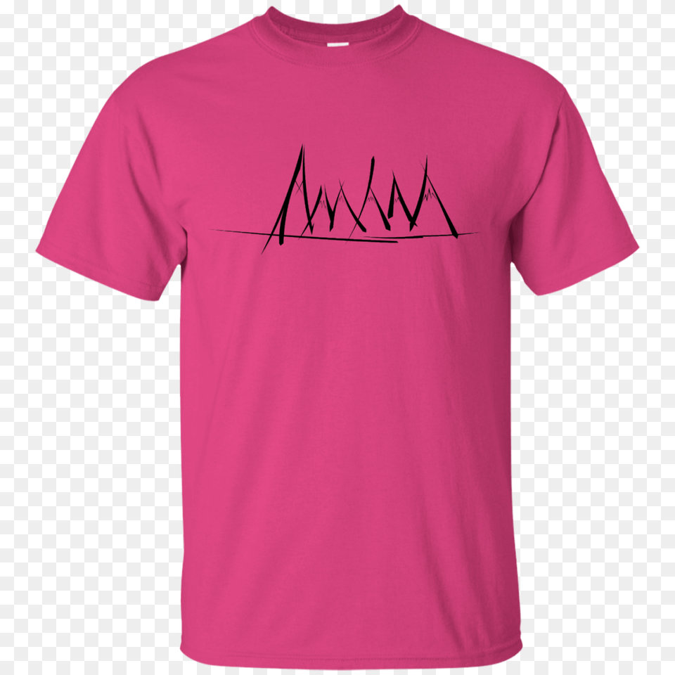 Mountain Brush Strokes T Shirt Pop Up Tee, Clothing, T-shirt Png Image