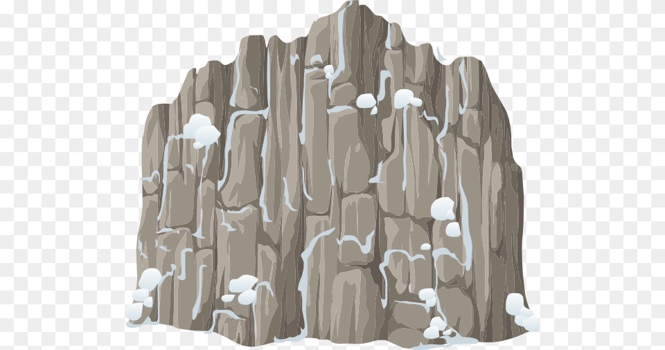 Mountain Cartoon Style Ice Snow Mountains Snowy Cliff Clip Art, Nature, Outdoors, Rock, Chess Free Png