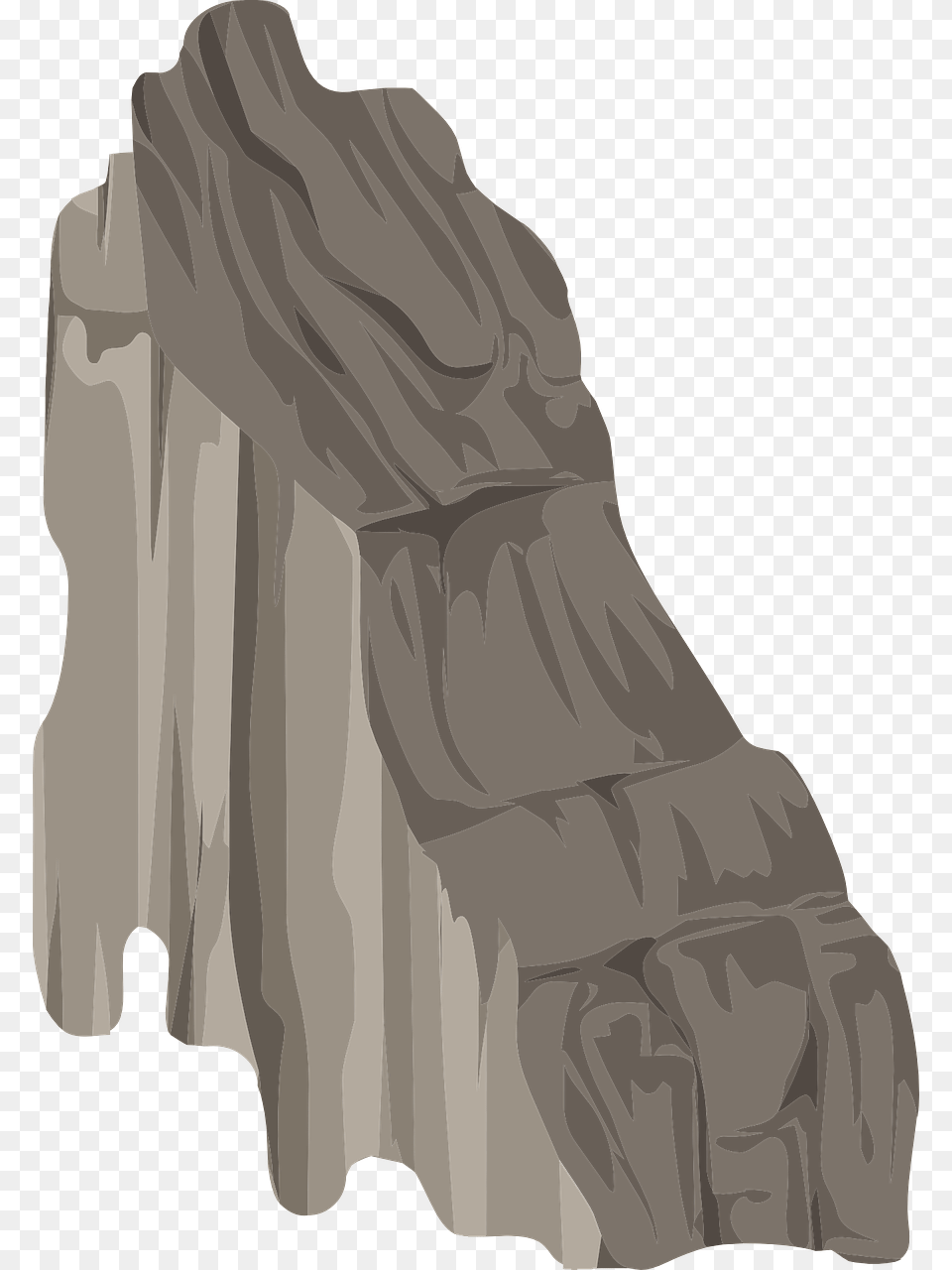 Mountain Cliff Drawing, Plant, Tree, Rock, Adult Png
