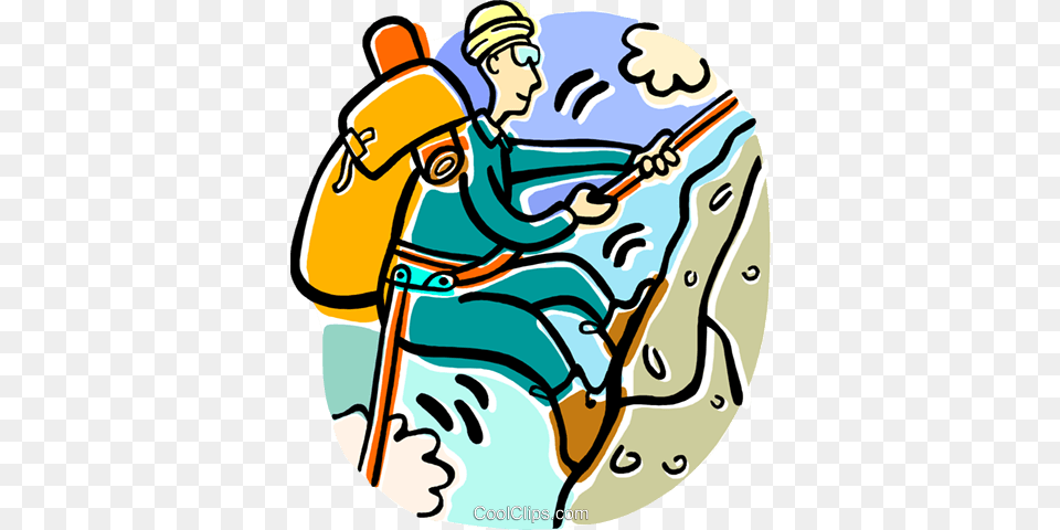Mountain Climber Royalty Vector Clip Art Illustration, Cleaning, Person, Photography, Baby Free Png