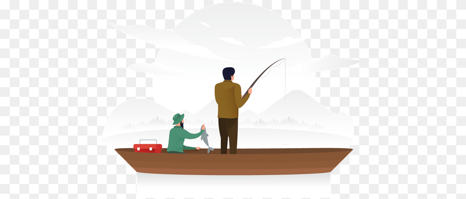 Mountain Climbing Cartoon Hd, Water, Angler, Person, Outdoors Free Png Download