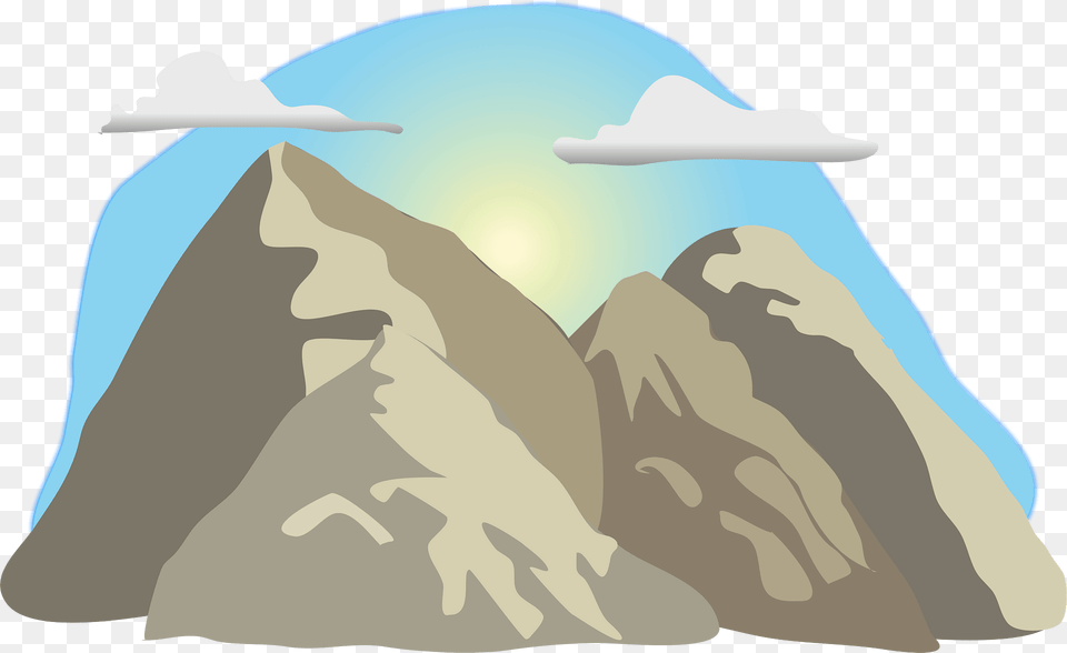 Mountain Clipart, Nature, Ice, Mountain Range, Outdoors Png Image