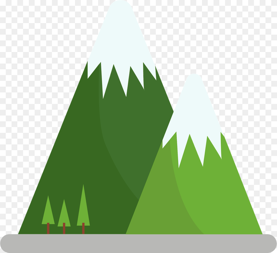 Mountain Clipart, Triangle, Green, Outdoors, Nature Png