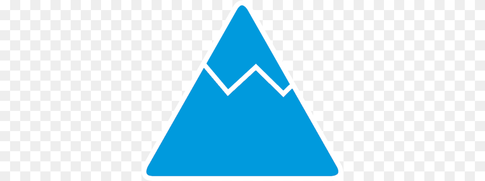 Mountain Color Triangle Rounded Corners, Blackboard Free Png Download