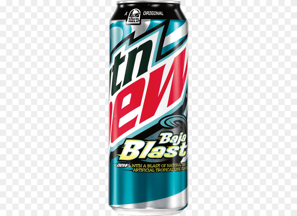 Mountain Dew Baja Blast Can, Tin Free Png