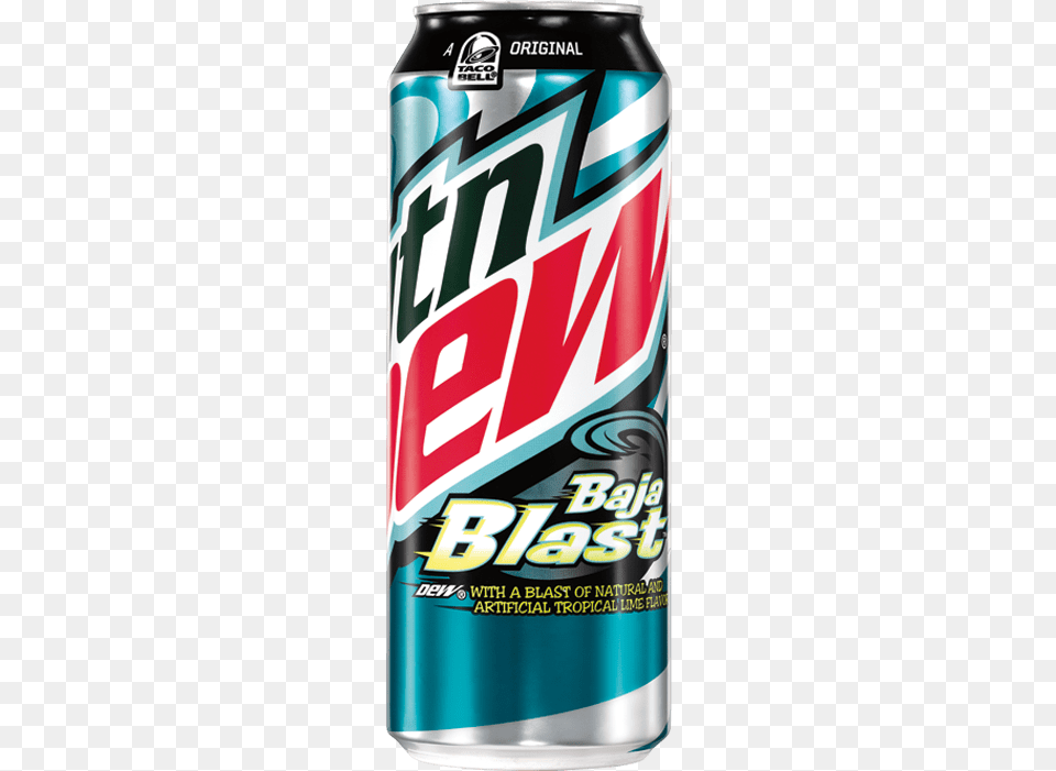 Mountain Dew Baja Blast Can Mtn Dew Baja Blast Can, Tin, Beverage Png Image