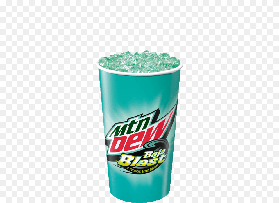 Mountain Dew Baja Blast In Paper Cup Transparent, Food, Ketchup Free Png Download