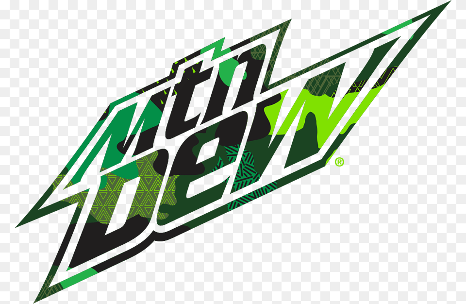Mountain Dew Camo Logo Mountain Dew Goji Citrus Strawberry, Art, Graphics, Green Png Image