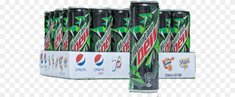 Mountain Dew Can 250x Soft Drink, Beverage, Soda, Coke, White Board Free Png
