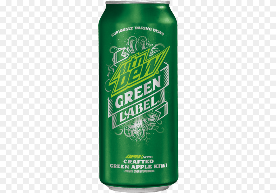 Mountain Dew Green Label Mountain Dew Green Label Soda Green Apple Kiwi, Alcohol, Beer, Beverage, Lager Free Png Download