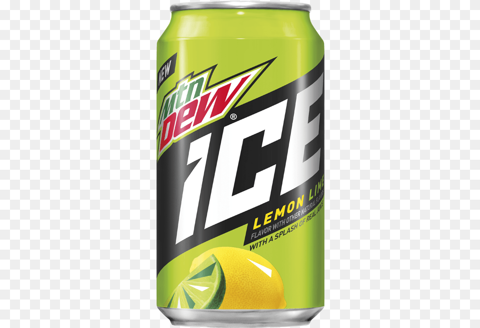 Mountain Dew Ice Cherry, Can, Tin, Citrus Fruit, Food Png Image