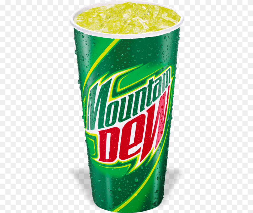 Mountain Dew In Paper Cup, Can, Tin Free Transparent Png