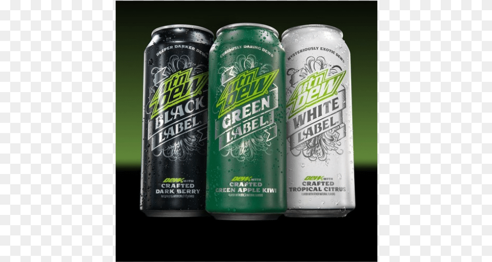 Mountain Dew Label Series, Alcohol, Beer, Beverage, Can Png