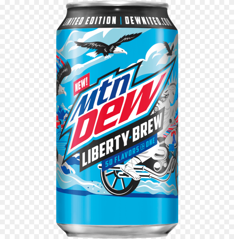 Mountain Dew Liberty Brew, Can, Tin, Animal, Bird Png Image