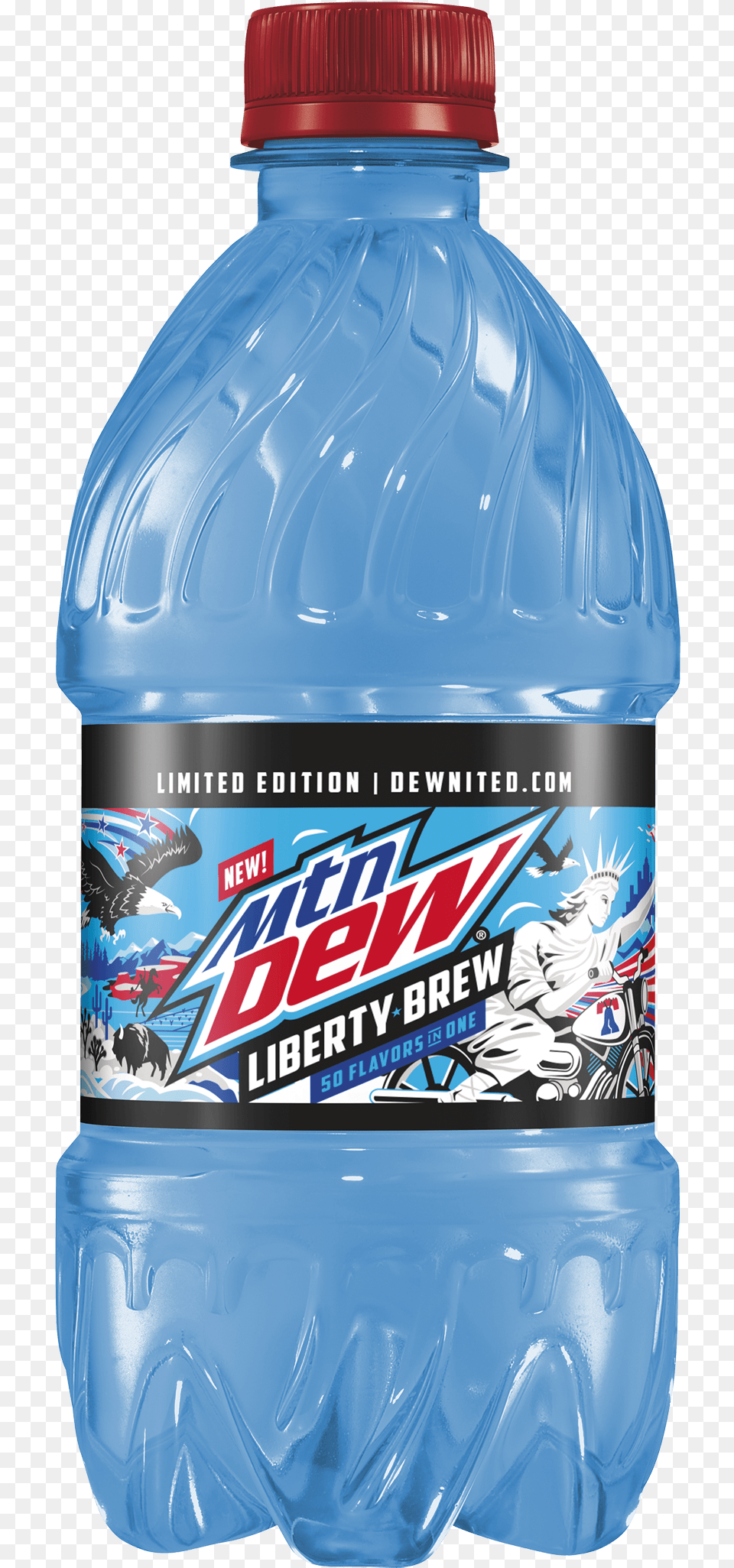 Mountain Dew Liberty Brew, Bottle, Water Bottle, Beverage, Mineral Water Free Png