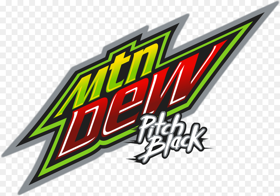 Mountain Dew Logo Black Mountain Dew Pitch Black Logo, Rocket, Weapon, Light Free Transparent Png