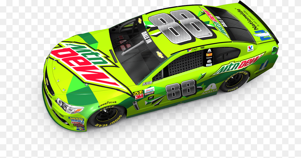 Mountain Dew Race Car, Transportation, Vehicle, Sports Car, Machine Free Png