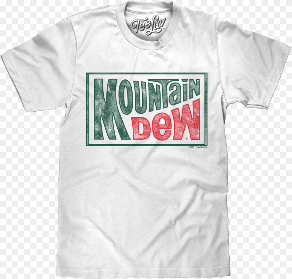 Mountain Dew Retro Logo, Clothing, Shirt, T-shirt Free Transparent Png