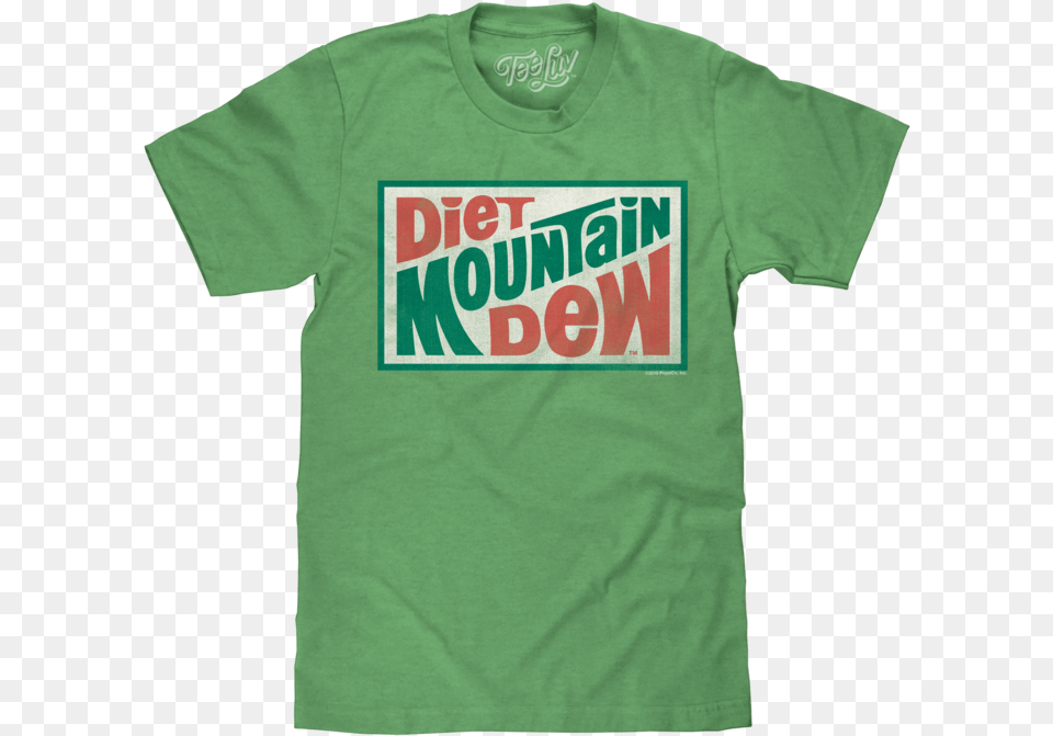 Mountain Dew Short Sleeve, Clothing, T-shirt, Shirt Free Png Download
