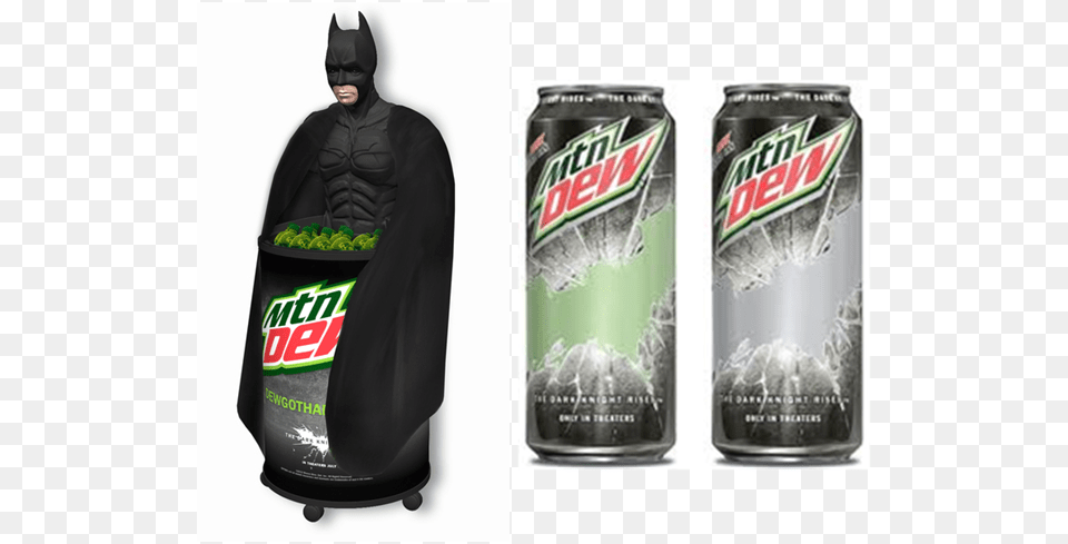 Mountain Dew The Dark Knight Rises Promotion Mtn Dew Flavors 2017, Can, Tin, Adult, Male Free Png Download