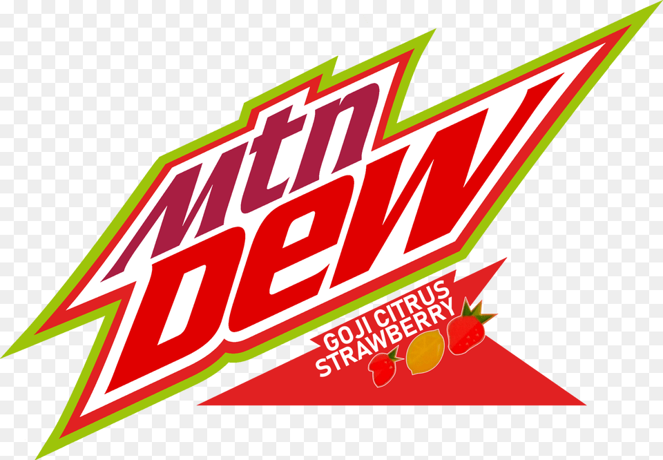 Mountain Dew Wiki Mountain Dew Goji Citrus Strawberry, Logo, Dynamite, Weapon, Advertisement Free Png