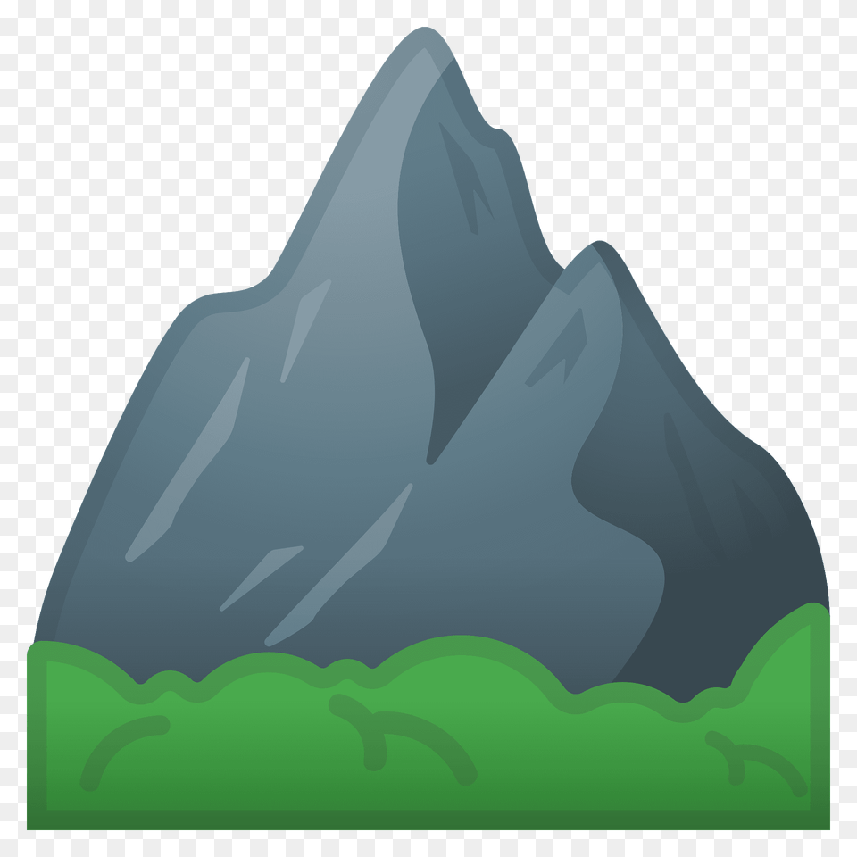Mountain Emoji Clipart, Mountain Range, Ice, Peak, Nature Free Transparent Png
