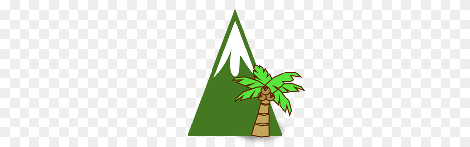 Mountain Clipart, Triangle, Green, Plant, Tree Free Transparent Png