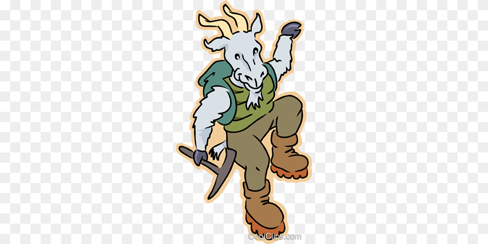 Mountain Goat Royalty Vector Clip Art Illustration, Baby, Person, Outdoors Free Transparent Png