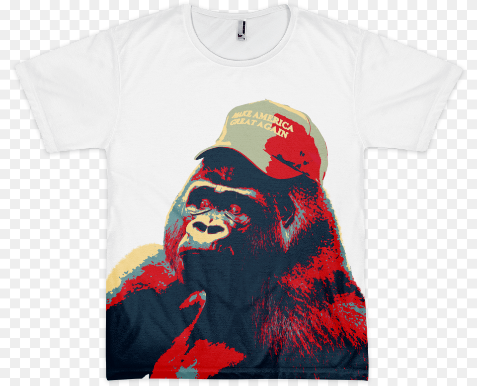 Mountain Gorilla, Clothing, T-shirt, Animal, Ape Free Png