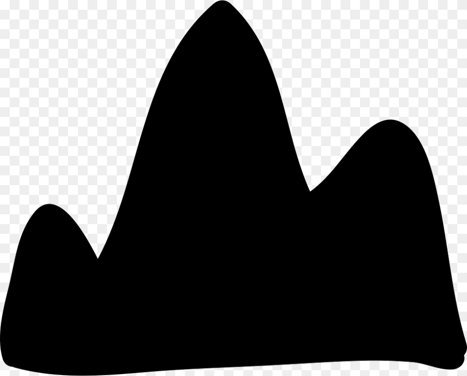 Mountain Hand Drawn Filled Silhouette, Clothing, Hat, Cowboy Hat, Adult Free Png Download