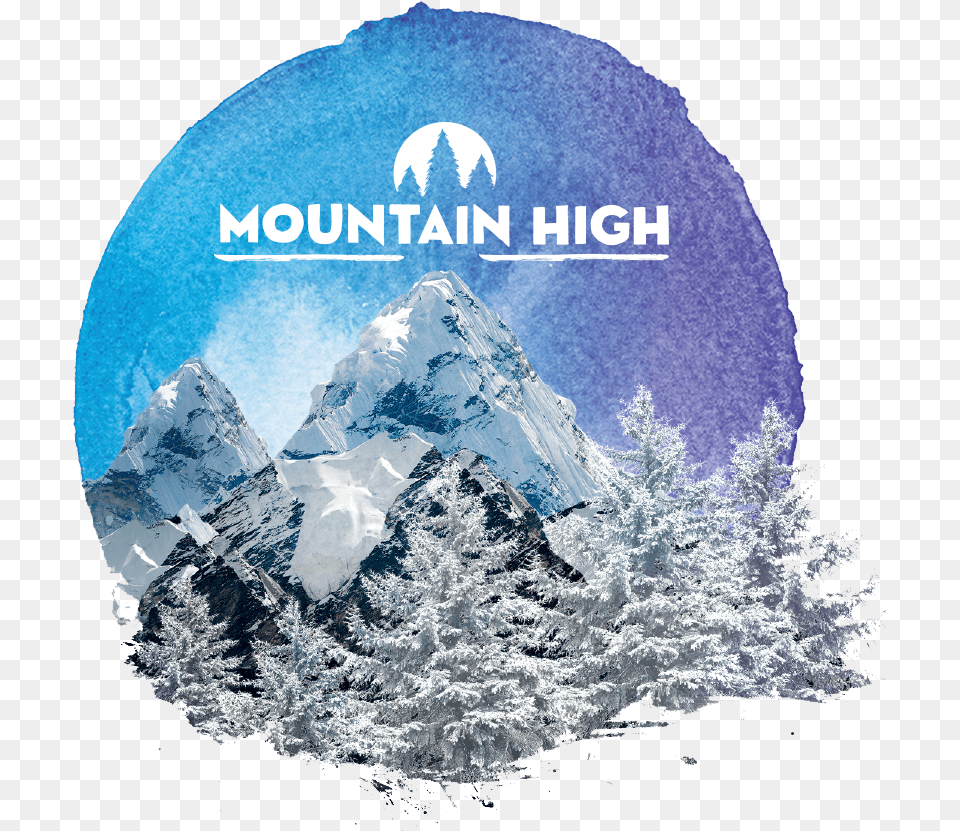 Mountain High Logo Mountain High Edibles Smores, Ice, Mountain Range, Nature, Outdoors Free Png
