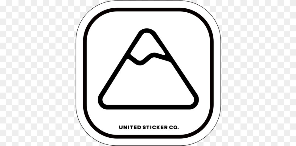 Mountain Icon Badge Sticker Sticker, Triangle, Sign, Symbol, Device Free Transparent Png
