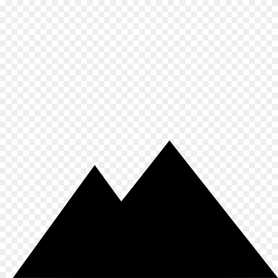 Mountain Icon Silhouette, Green, Triangle Png Image