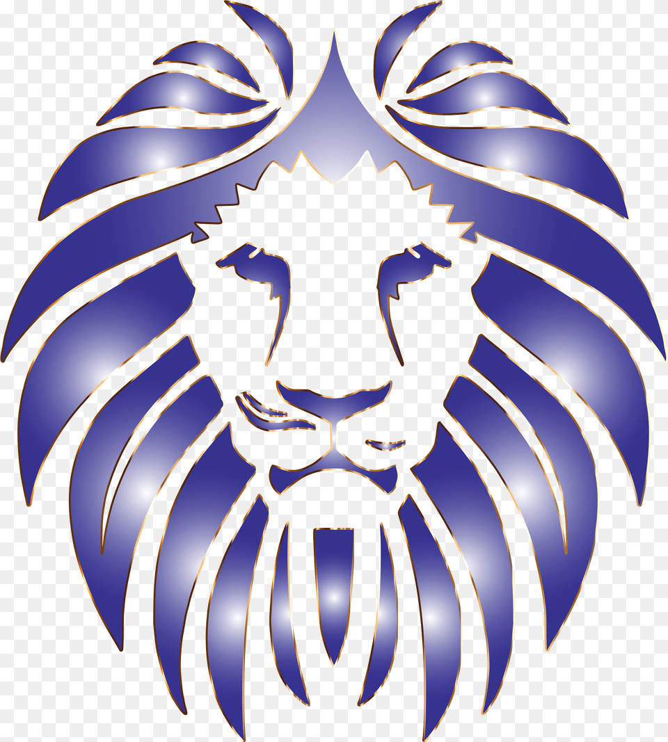 Mountain Lion Clipart Gold Vector Lion Face, Emblem, Symbol, Logo, Person Free Png Download