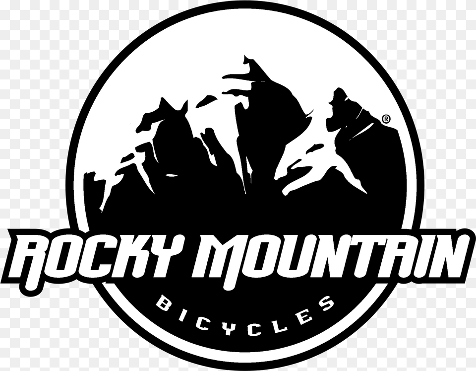 Mountain Logo Picture Rocky Mountain Bicycles Logo, Stencil, Animal, Canine, Dog Free Transparent Png