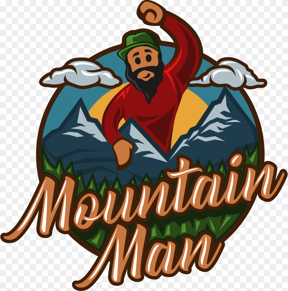 Mountain Man Cartoon Illustration, People, Person, Logo, Dynamite Free Png