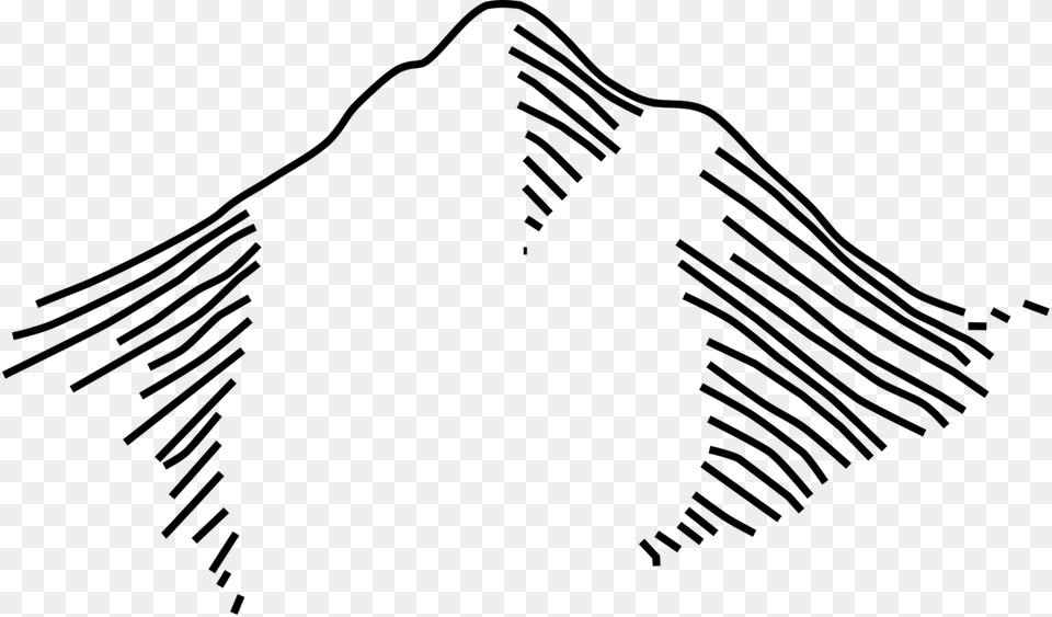 Mountain Map Symbol, Gray Png Image