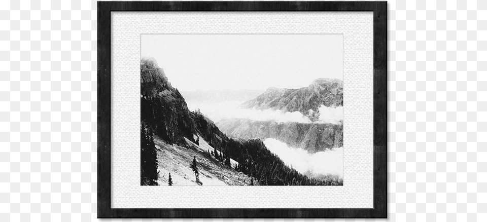 Mountain Mist Framed Print, Slope, Art, Peak, Painting Free Png