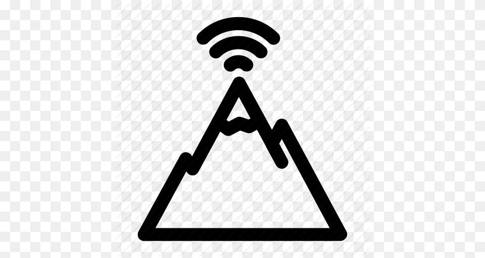 Mountain Mountain Top Peak Remote Wifi Icon, Tripod Png Image