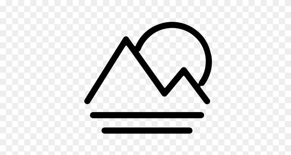 Mountain Mountains Snow Icon With And Vector Format For, Gray Free Png Download
