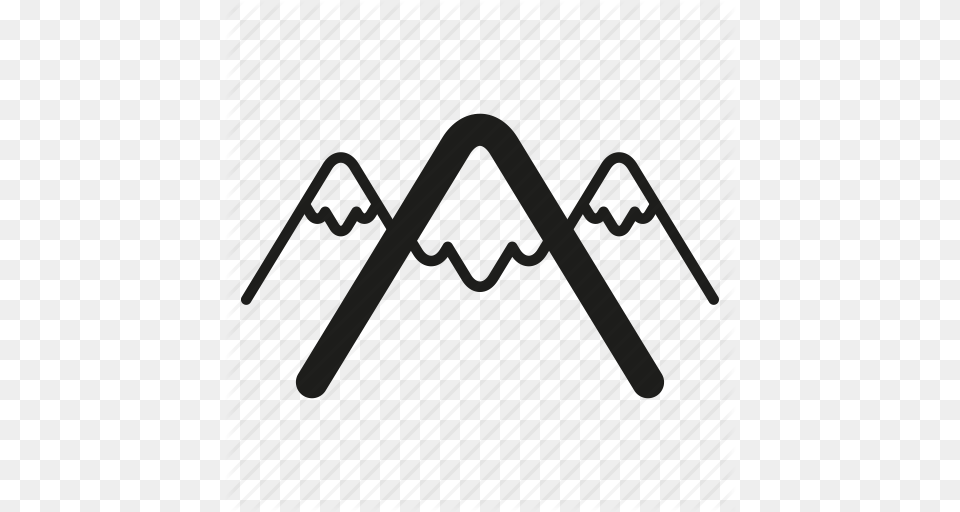 Mountain Outline, Cutlery, Fork Png Image