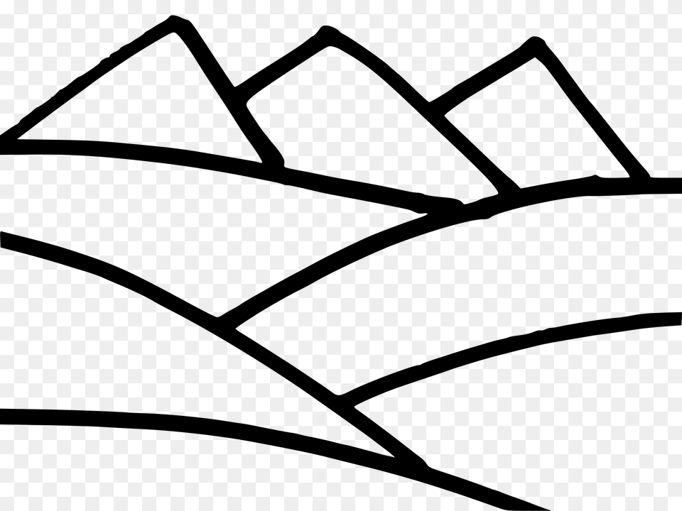 Mountain Outlines Simpler Icons, Gray Free Png Download